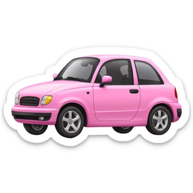 pink car sticker