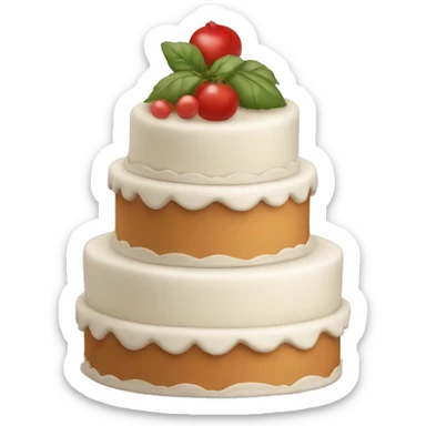 Italian wedding cake sticker