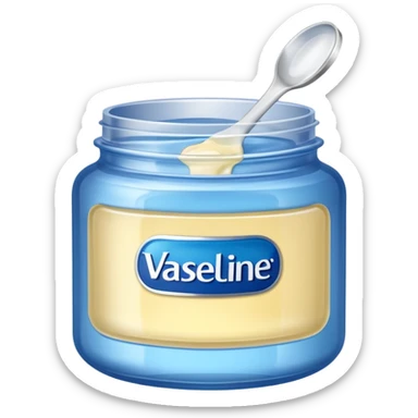 generate an ios genmoji of a vaseline sticker