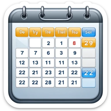 online booking schedule sticker