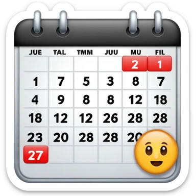 27 MAR, big calendar date sticker