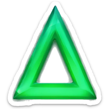 A mysterious shining omnious element Shining in neon green beautiful Looking Like  Emerald sticker