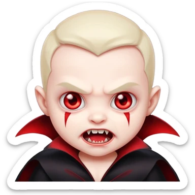 vampire baby sticker