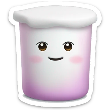 Marshmallow au toilette  sticker