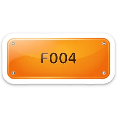 elegant horizontal banner with HEX code #FF6A00 sticker