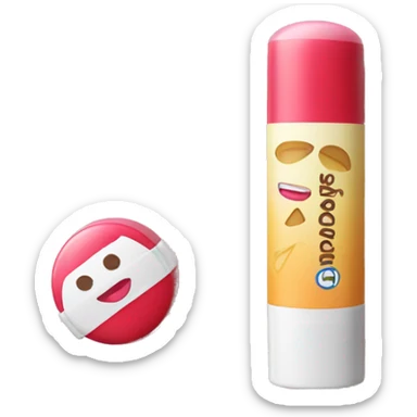 lip balm with label sticker