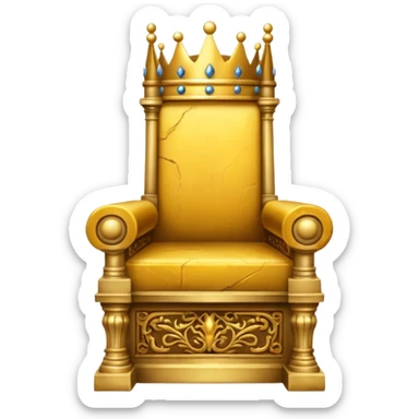 The throne of ancient kings in full majesty sticker