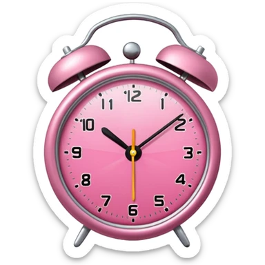 um DESPERTADOR minimalista TIPO VETOR ROSA sticker