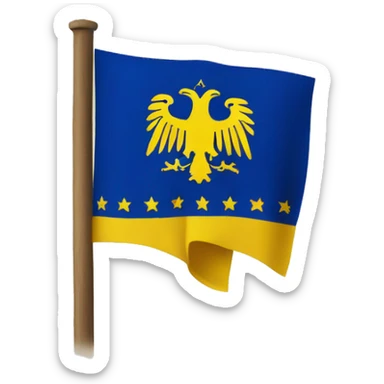 Bosnian flag from bonian kingdom sticker