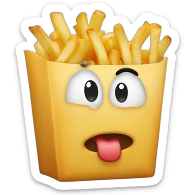 Un énorme mangeur de frites appelé inoxtag sticker