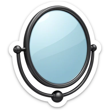 Un espejo con un brillo hipnótico en el centro). sticker