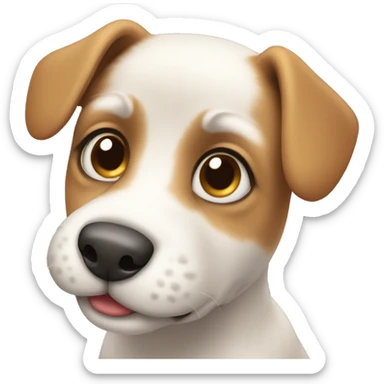 Cute little dog sticker