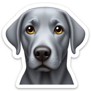 Grey Labrador sticker