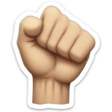 Angry fist sticker