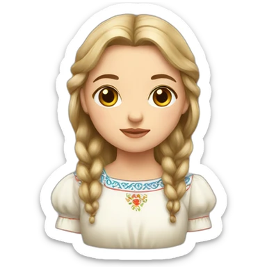 slavic girl sticker