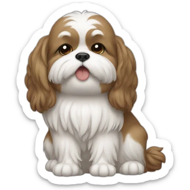 Shitzu praying for god sticker