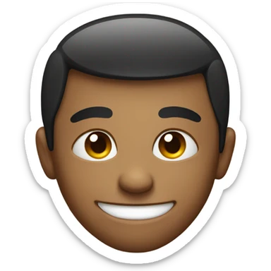 smirking face sticker