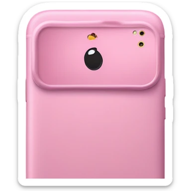 iphone 16 pro max phone with pink case sticker