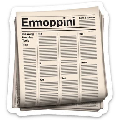 newspaper coulm sticker