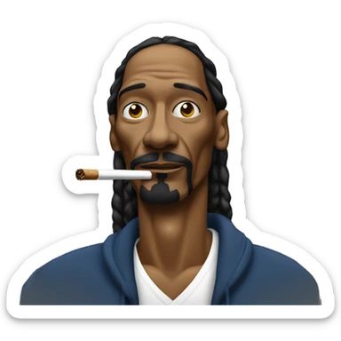 Snoop dogg smoking sticker