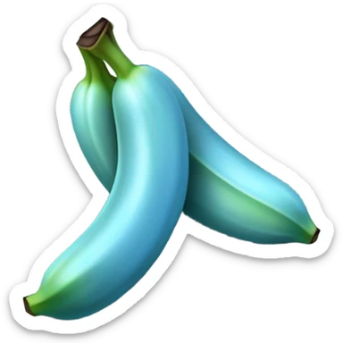 Blue java banana sticker