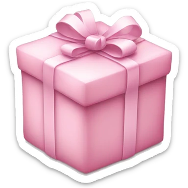 A light pink Christmas present  sticker