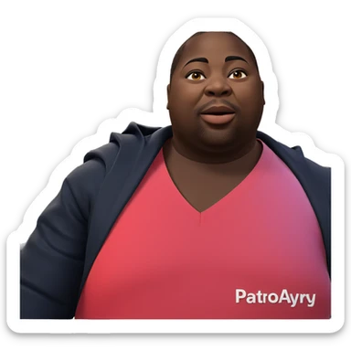 dark-skinned boy in jacket sticker