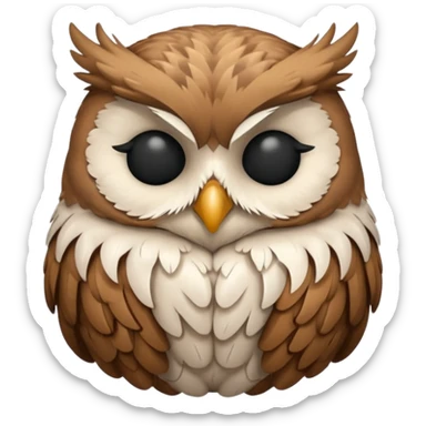 create a sleeping owl emoji sticker
