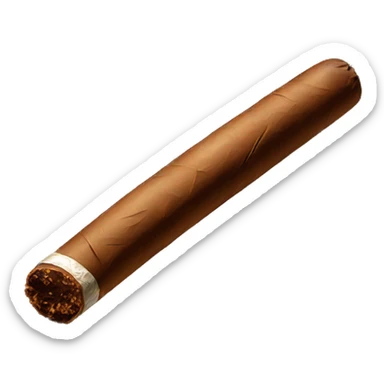 cigar in a black background sticker