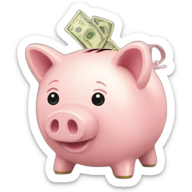 piggy bank sticker