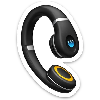 crie um fone de ouvido sticker