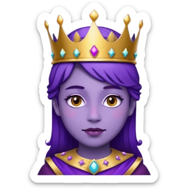 Purple royalty sticker