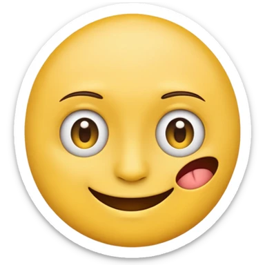 I want to create an emoji in that image we can see both Sad and happy feeling simultaneously sticker