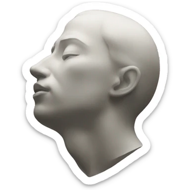 sculpture inhale sticker