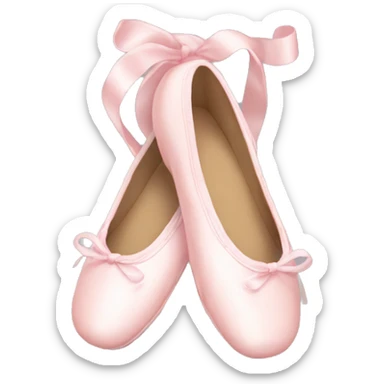 Pale pink ballet shoes sticker