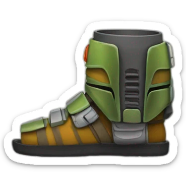 boba feet avec mandalore sticker