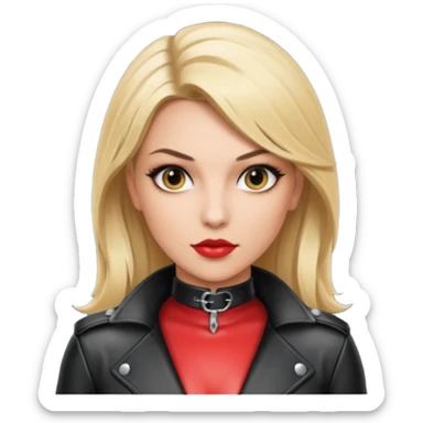  One Dominatrix with blonde hair sticker