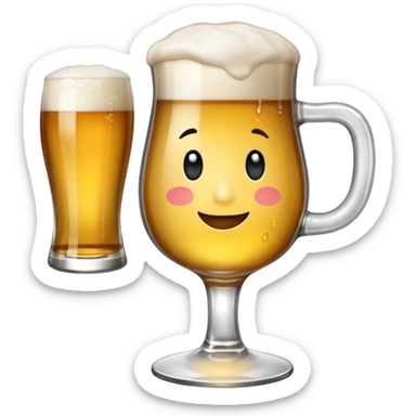 Fait une infirmière avec un verre de bière et la fête après les partiels  sticker