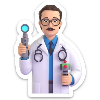 Edward Richtofen mad scientist from Call of Duty Zombies sticker