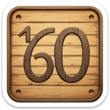 1600 Hundred sign sticker