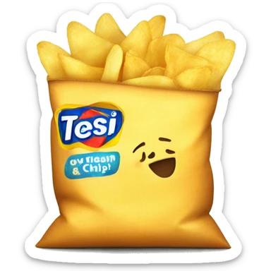A bag of chips  sticker