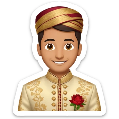 groom sherwani attire emoji only sticker