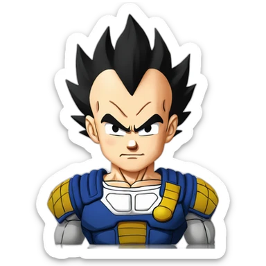 Vegeta dragonball sticker
