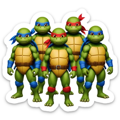 
Teenage Mutant Ninja Turtles (1987) characters sticker