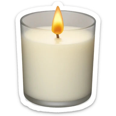 White barn vanilla candle  sticker