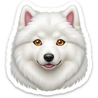 Samoyed with laser eyes sticker