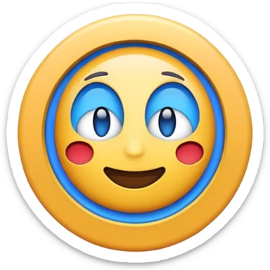 Emoji with loading sign sticker