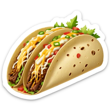 Birria tacos with a side of lime  sticker