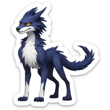 Cool Edgy Modern Vernid-Sergal species by LiLaiRa full body sticker