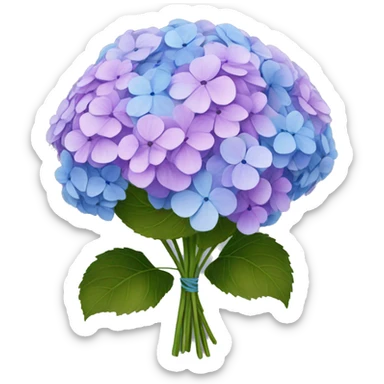 bouquet of hydrangeas sticker
